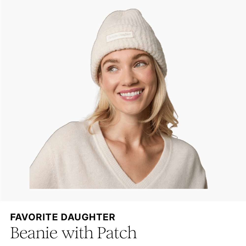 Favorite Daughter Neutral Beanie with Patch